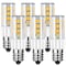 Luxrite T4 LED Light Bulb 4.2W (40W Equivalent) 500LM 5000K Bright White Dimmable E12 Candelabra Base 6-Pack LR24655-6PK - alternate 1